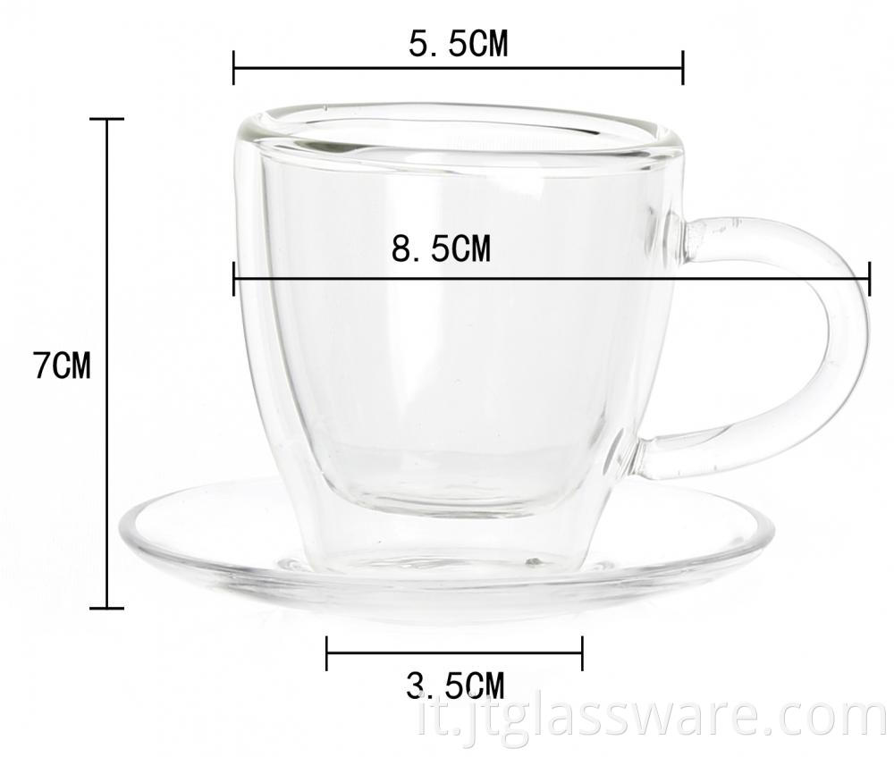 Clear Glass Coffee Mugs